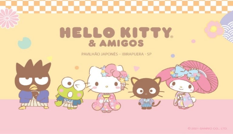Férias com a Hello Kitty e seus amigos no Pavilhão Japonês