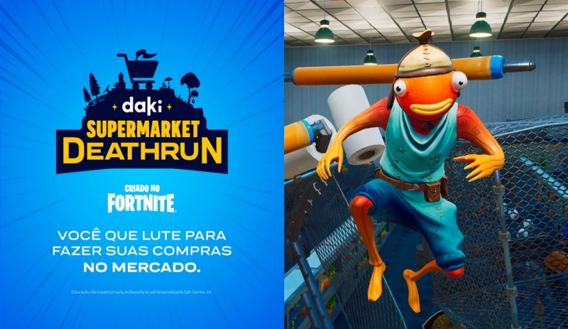 Daki recria perrengues de supermercado dentro do Fortnite