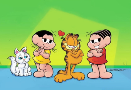 Mauricio de Sousa e Jim Davis divulgam crossover na CCXP Worlds 21