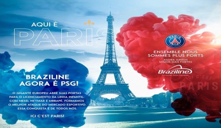 Braziline é a nova parceira do PSG no Brasil
