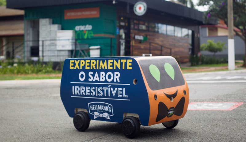 Supermercados Enxuto inicia entregas com robô