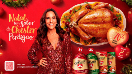 Perdigão fez ação com Ivete Sangalo no ‘Domingão com Huck’
