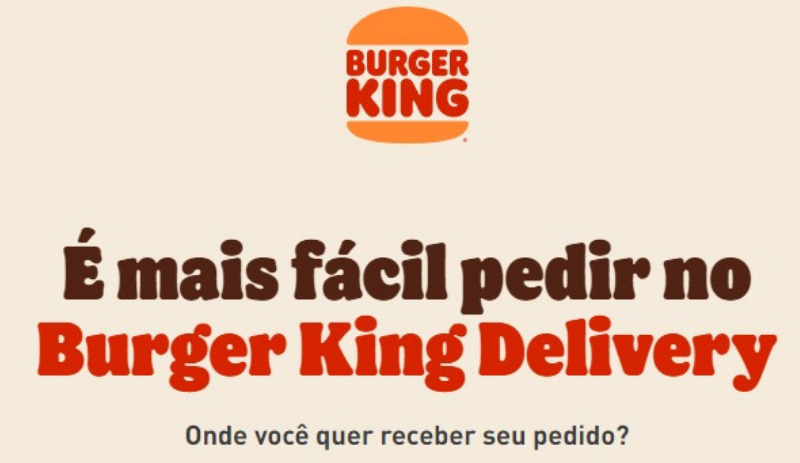 Burger King fará entregas com delivery próprio