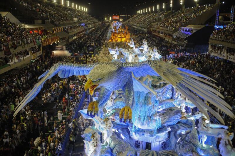 Desfile das escolas de samba do Grupo Especial no Sambódromo da Marquês de Sapucaí. Portela.