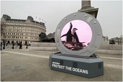 Greenpeace chama atenção para clima na Antártida com ativação em Londres