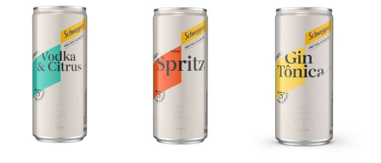 Schweppes Premium Drink lança versão em lata