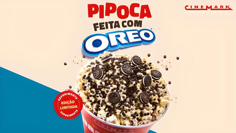 Cinemark tem pipoca com cobertura de Oreo