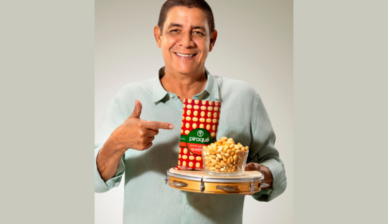 Zeca Pagodinho lança novo slogan da Piraquê