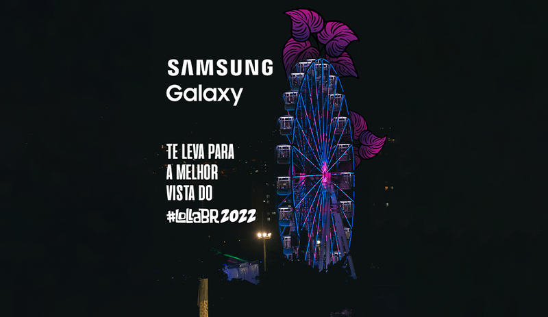 Samsung leva fãs ao Lolla 2022 com a nova linha Galaxy 