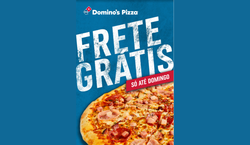 Em ação inédita no Brasil, Domino’s Pizza anuncia frete grátis por tempo limitado