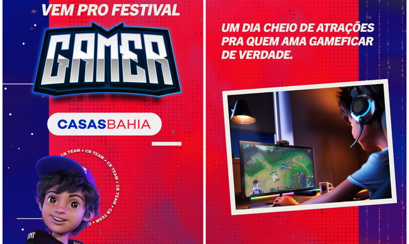 Casas Bahia faz Festival Gamer