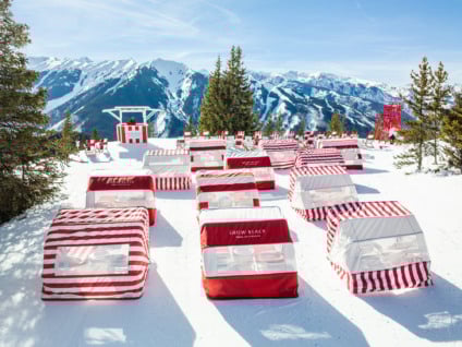 Aspen inaugura ‘praia na neve’ para relax após seção de esqui