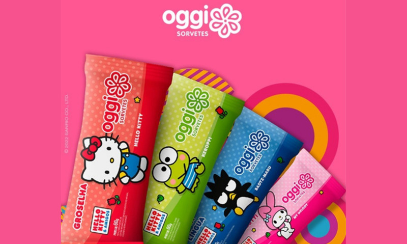 Oggi Sorvetes lança produtos da Hello Kitty & Amigos