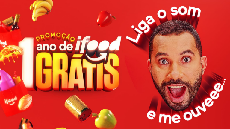 iFood promove campanha de 1 ano de delivery de graça