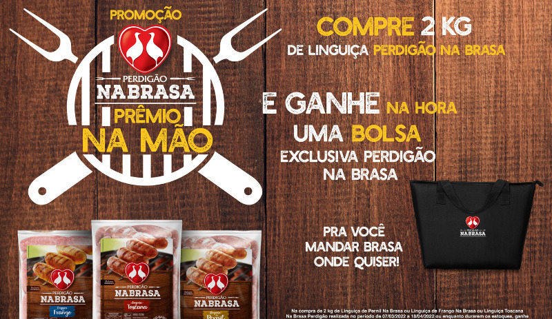 Perdigão Na Brasa lança promoção 'Prêmio na mão'