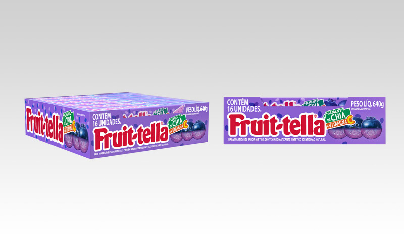 Fruittella lança bala mastigável com semente de chia