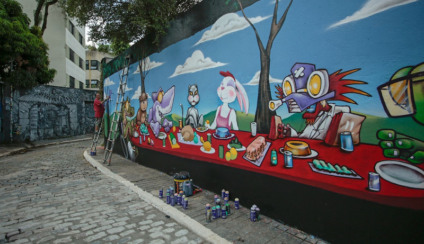 iFood promove experiência dos consumidores de SP com grafites