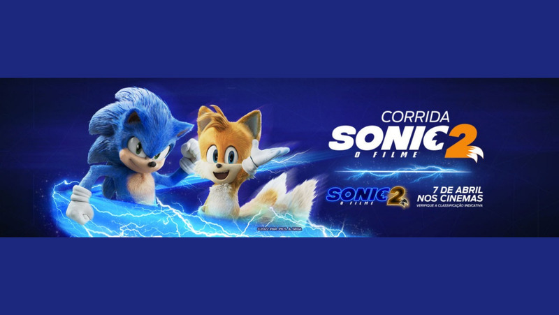 Corrida Sonic 2 - O Filme tem cinco etapas pelo Brasil