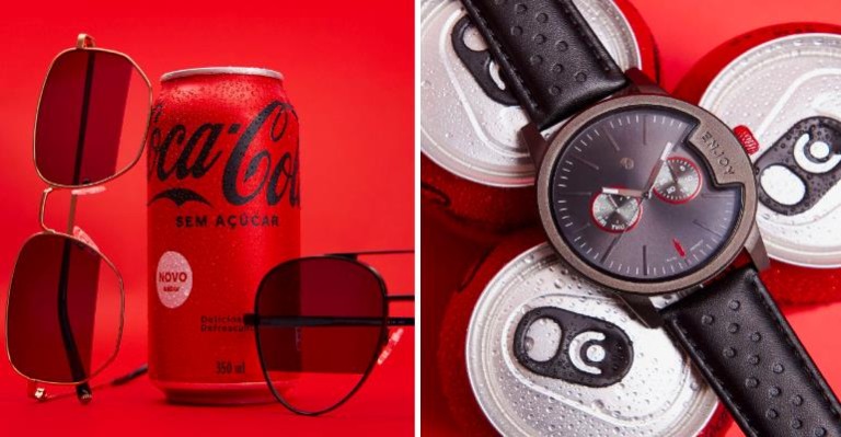 Collab da Chilli Beans com a Coca-Cola lança relógios e óculos