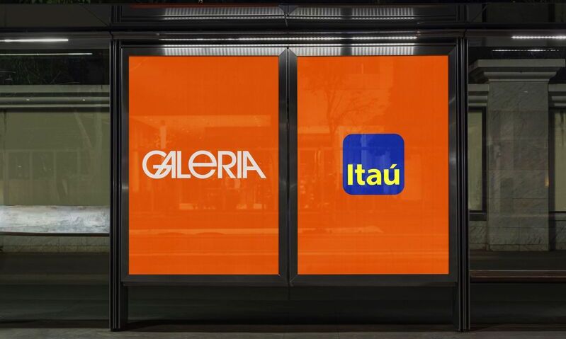 Galeria conquista mídia out of home do Itaú