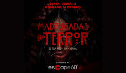 Madrugadas do Terror no Escape 60 tem apoio do TNT Energy Drink