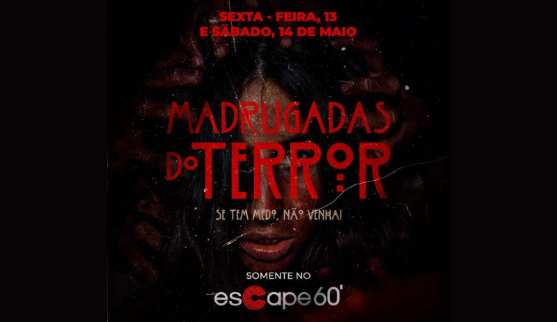 Madrugadas do Terror no Escape 60 tem apoio do TNT Energy Drink