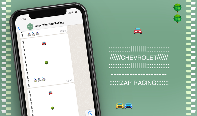 Chevrolet lança jogo de corrida no Whatsapp em campanha