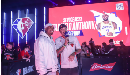 Final entre Warriors e Boston Celtics agita NBA House by Budweiser