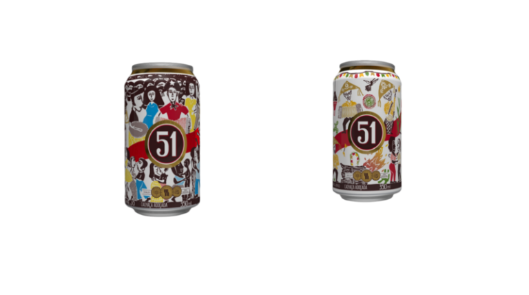 Cachaça 51 traz latas comemorativas com xilogravuras de São João