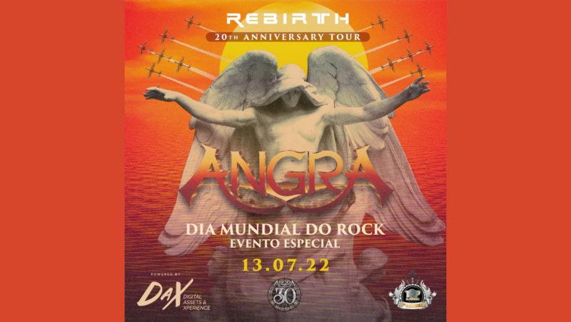 DaX distribui token do show do Angra no Dia Mundial do Rock