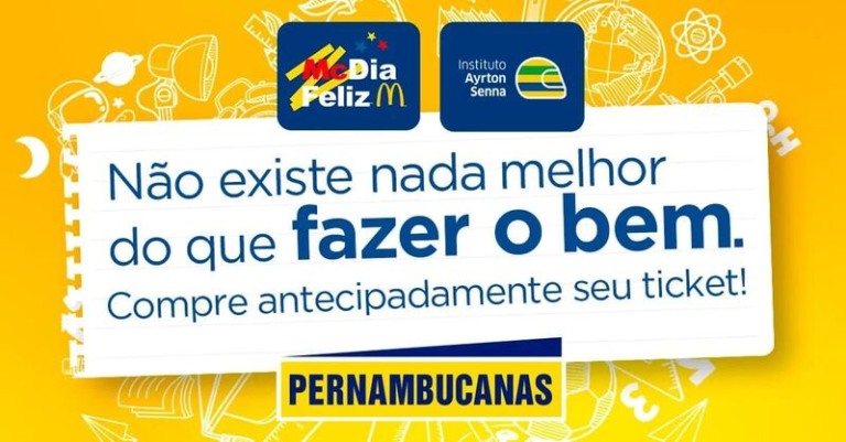 Pernambucanas vende tíquetes de Big Mac para o McDia Feliz Pernambucanas vende tíquetes de Big Mac para o McDia Feliz
