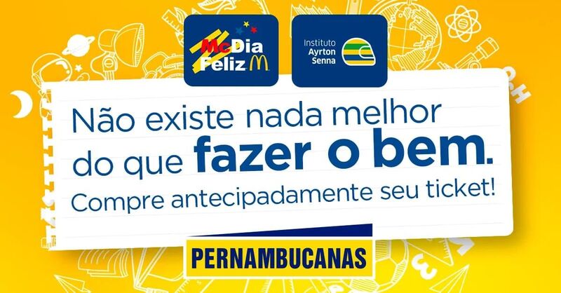 Pernambucanas vende tíquetes de Big Mac para o McDia Feliz