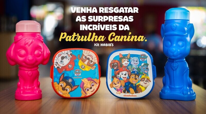 Habib’s lança brindes da série infantil Patrulha Canina