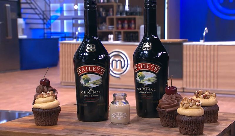 Baileys reforça plataforma de doces em prova de cupcake no Masterchef