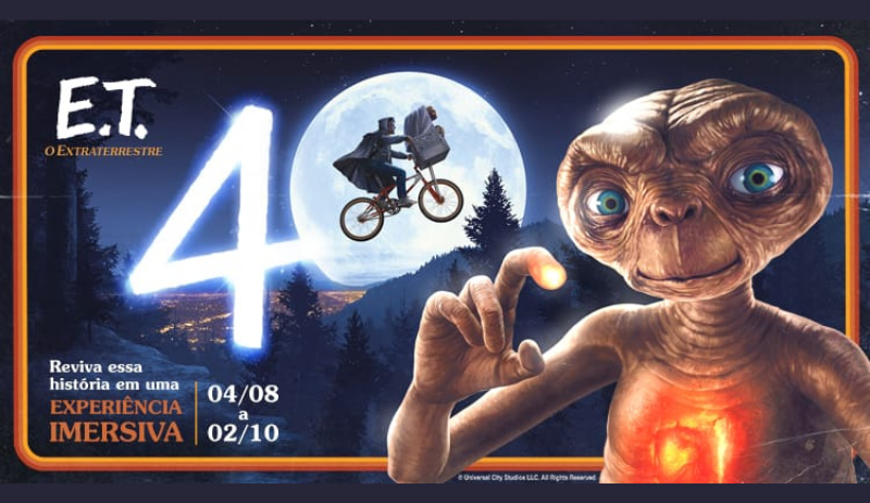 Experiência de E.T. O Extraterrestre chega ao Pátio Higienópolis