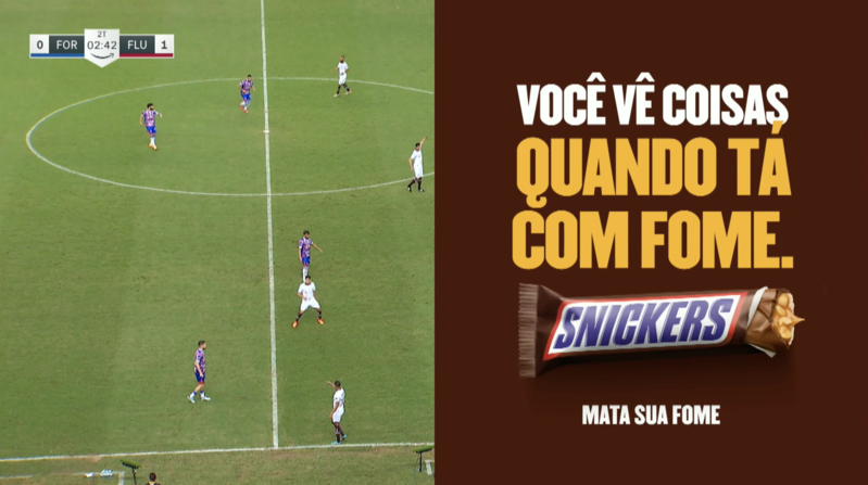 Snickers deu um bug em placar na Copa do Brasil