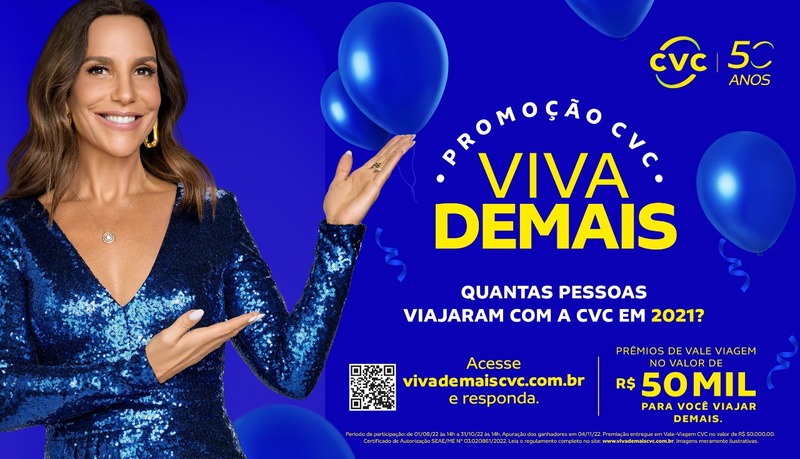 CVC dá prêmio de R$ 50 mil para viagem dos sonhos