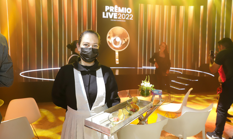 Ferrara surpreendeu convidados do Prêmio Live com cardápio exclusivo