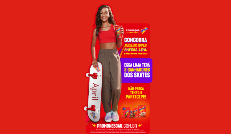 Nescau lança promoção com Rayssa Leal