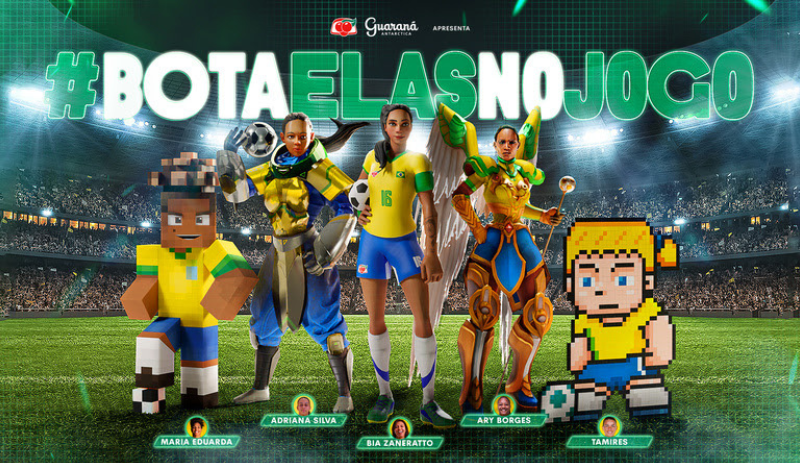 Guaraná Antarctica promove inclusão de jogadoras brasileiras no universo gamer