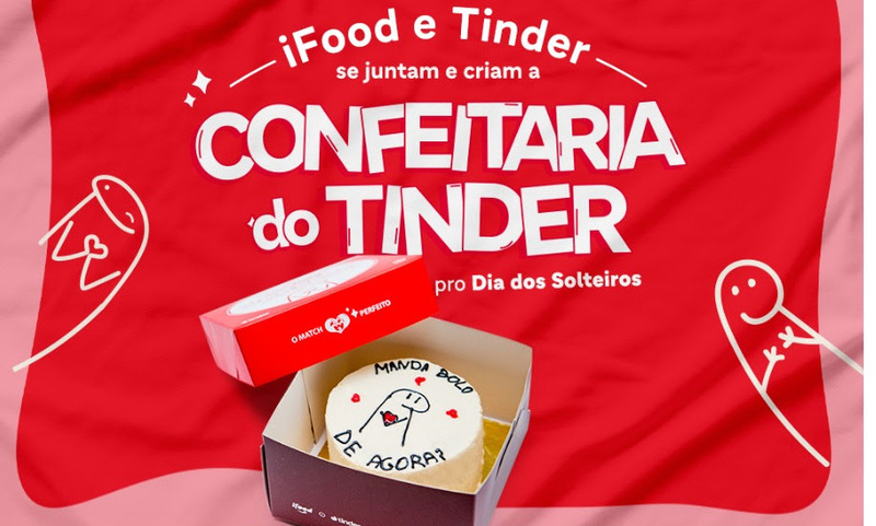 iFood e Tinder fazem ativação no Dia dos Solteiros