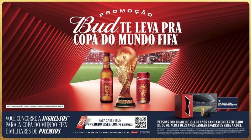 Budweiser vai sortear ingressos para Copa do Mundo