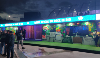 Estande da Mix no Rock in Rio tem fachada sustentável