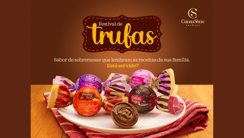 Festival de Trufas da Cacau Show lança sabores da Doce Infância