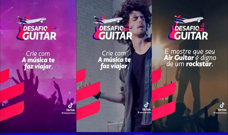 LATAM cria desafio de Air Guitar no TikTok