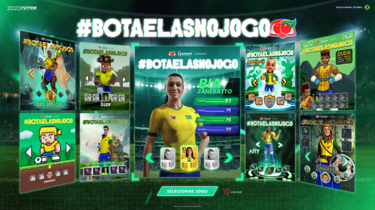 Jogadoras da seleção brasileira de futebol reivindicam seu espaço nos games