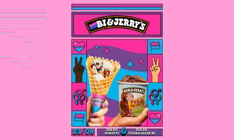 Ben&Jerry's muda nome para dar visibilidade aos bissexuais