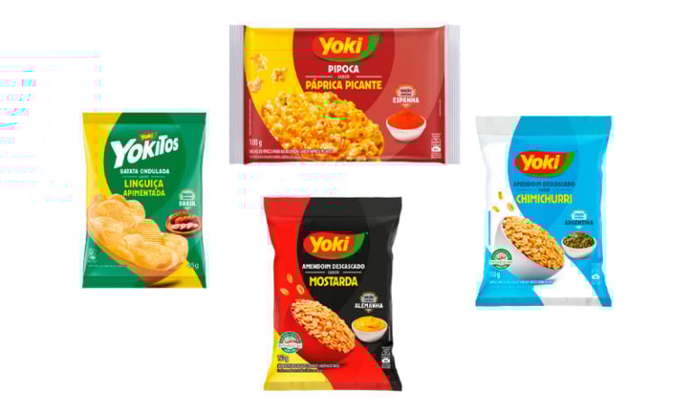 Yoki lança sabores de snacks em clima de Copa do Mundo