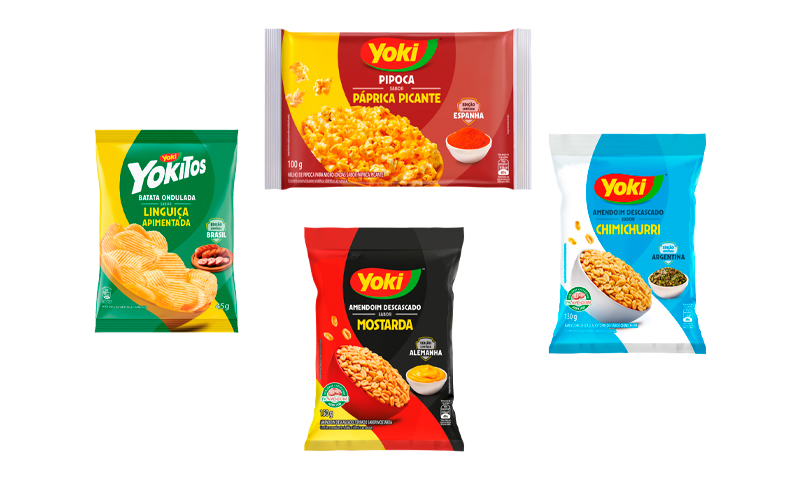 Yoki lança sabores de snacks em clima de Copa do Mundo