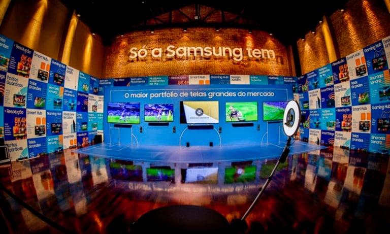 Samsung faz evento híbrido com Live Shop e lançamento de TVs